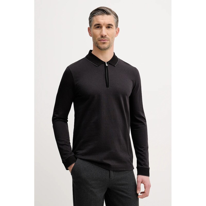 Bavlnené tričko s dlhým rukávom BOSS H-Peduzzi 06 66461980