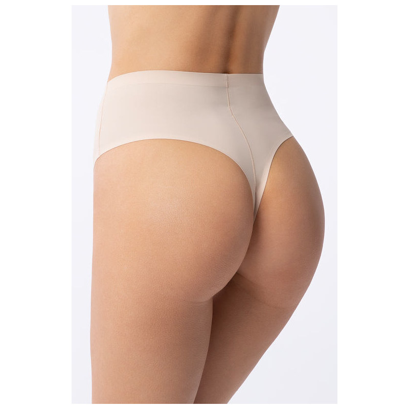 Julimex Vysoké bezšvové tangá Simple String Maxi béžové 66924294