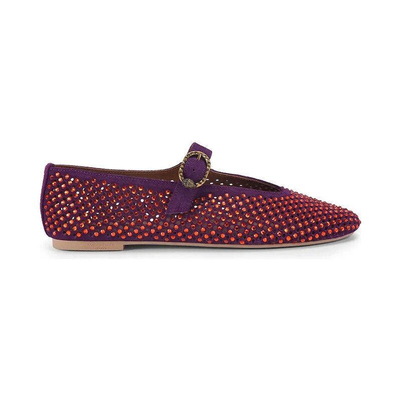 Semišové baleríny Kurt Geiger London Mayfair Ballet Flat 66509472