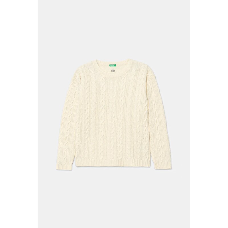 Detský sveter s prímesou vlny United Colors of Benetton 66524151