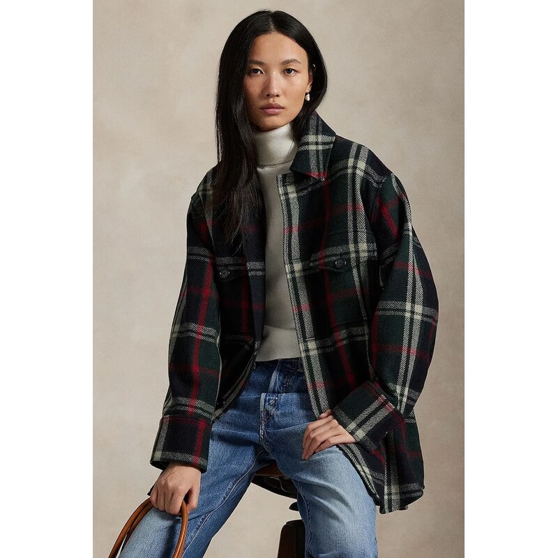 Košeľa s prímesou vlny Polo Ralph Lauren Woven Sport 66527982