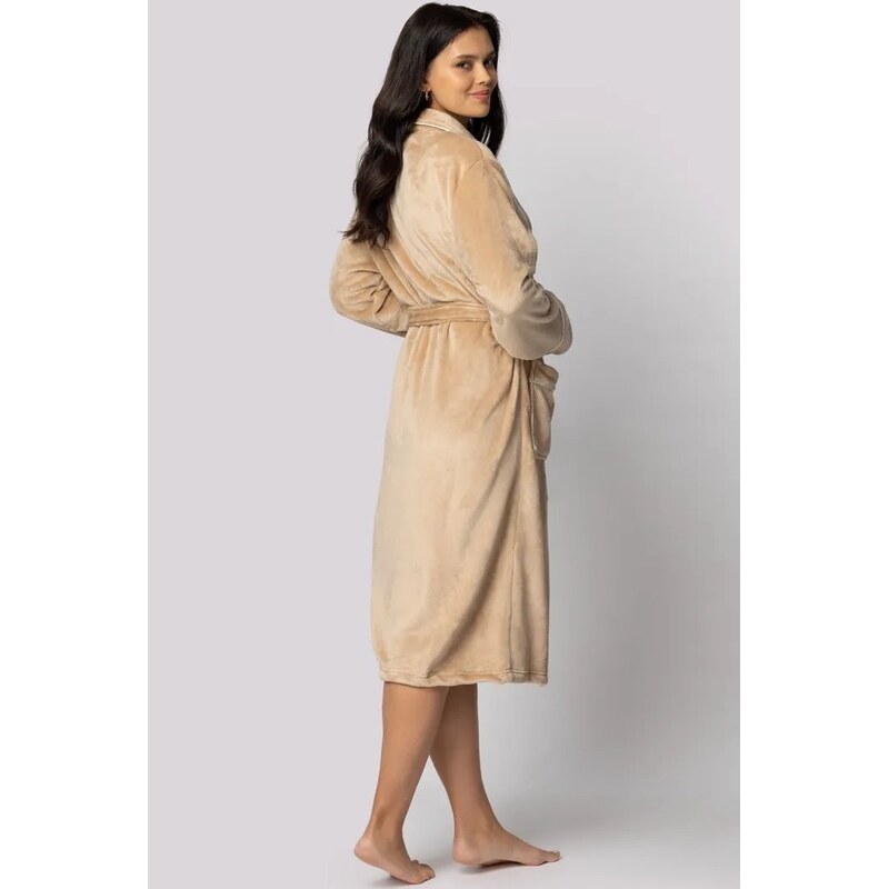 Envie dámsky župan Comfy - mäkký flís s flanelovou štruktúrou 66599138