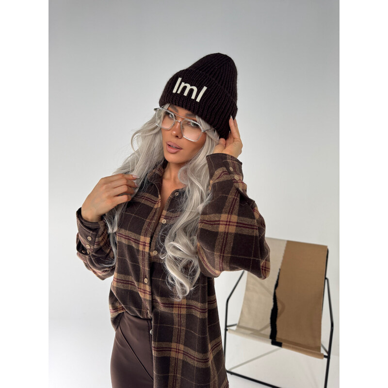 LaManuel Zimná čokoládová čiapka POLAR 66599506