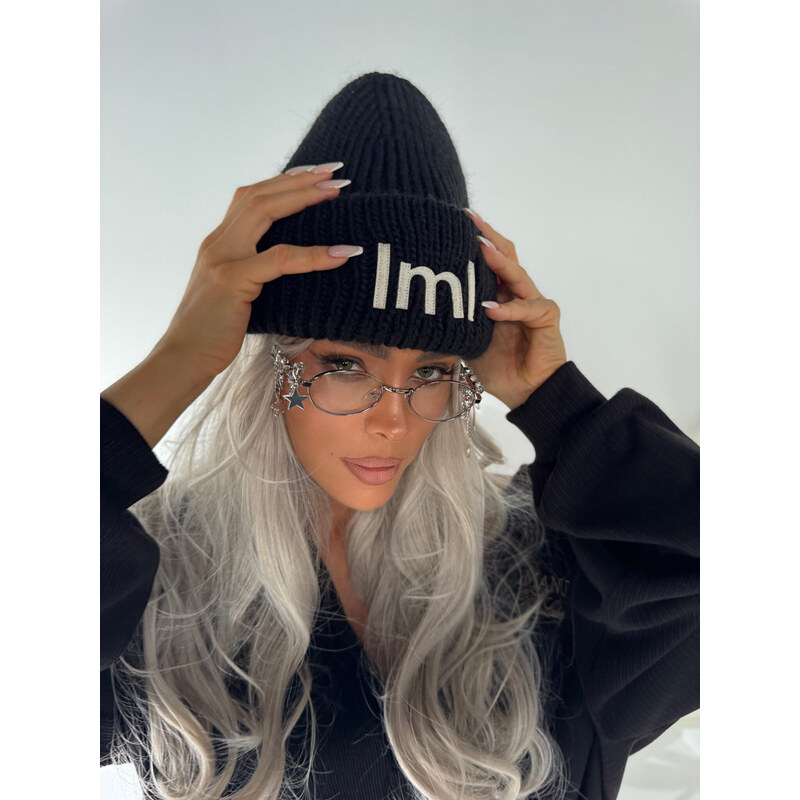 LaManuel Zimná čierna čiapka POLAR 66599507