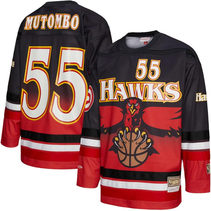 Mitchell & Ness NBA Maxxed Out Fashion Hawks Dikembe Mutombo Hockey 66600259