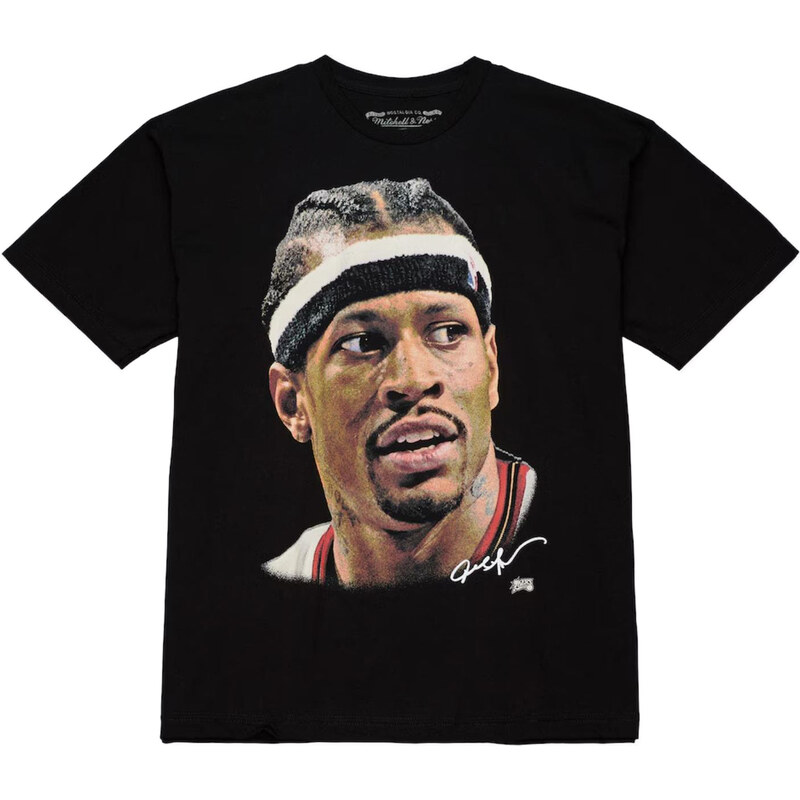 Mitchell & Ness NBA Real 76ers Allen Iverson Big Face Tee - Pánske - 66600263