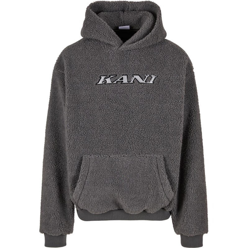 Karl Kani Silver Teddy Hoodie Grey - Pánske - Mikina Karl Kani - Sivé 66600272