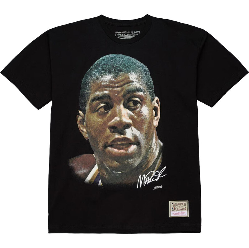 Mitchell & Ness NBA Real Magic Johnson Big Face Tee - Pánske - Tričko 66600268