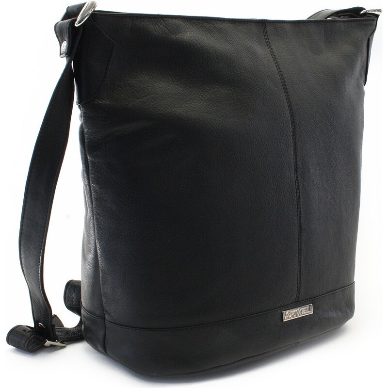 Arwel Kožená zipsová kabelka | čierna 212-4002-60 NDM 66600171