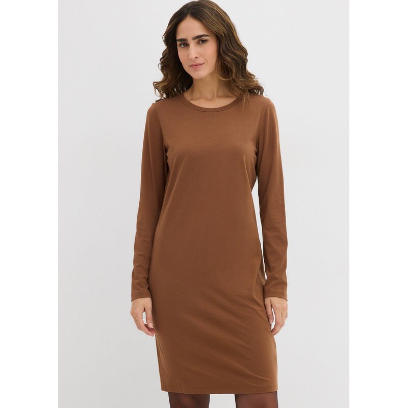 bonprix Džersejové šaty z bavlny so strečom, 2 ks v balení, farba 44790369