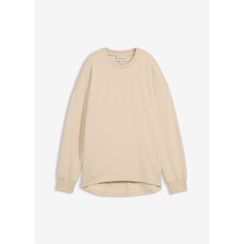 bonprix Oversize-mikina, farba béžová 66600788
