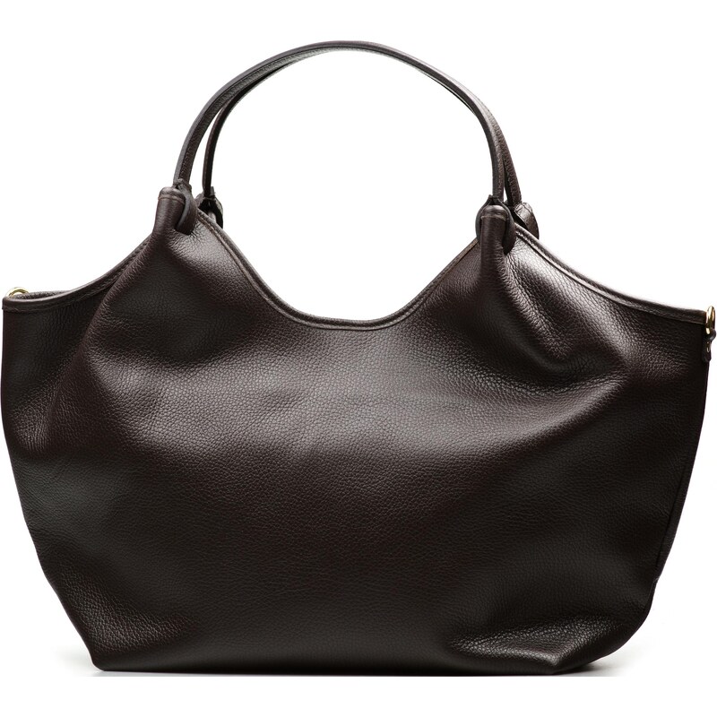 Blaire Kožená kabelka Eden tmavo hnedá 66600890