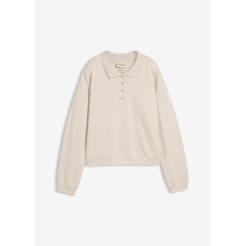 bonprix Mikina z čistej bio bavlny, farba šedá 66600882