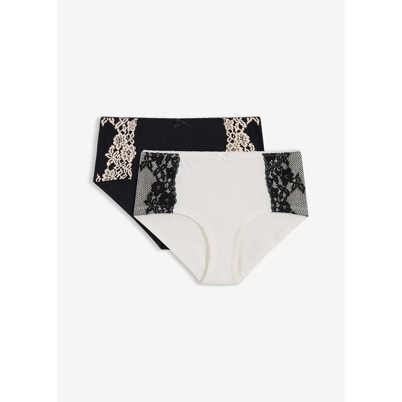 bonprix Maxi bokové nohavičky s bio bavlnou (4 ks v balení), farba 66600927