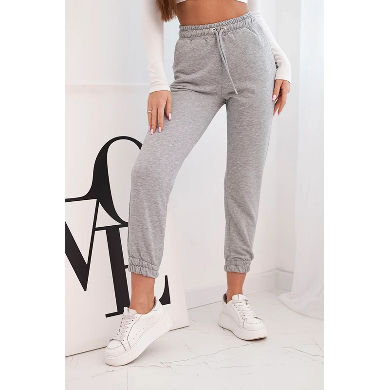 Kesi Dámske bavlnené nohavice s gumou v páse 66616309