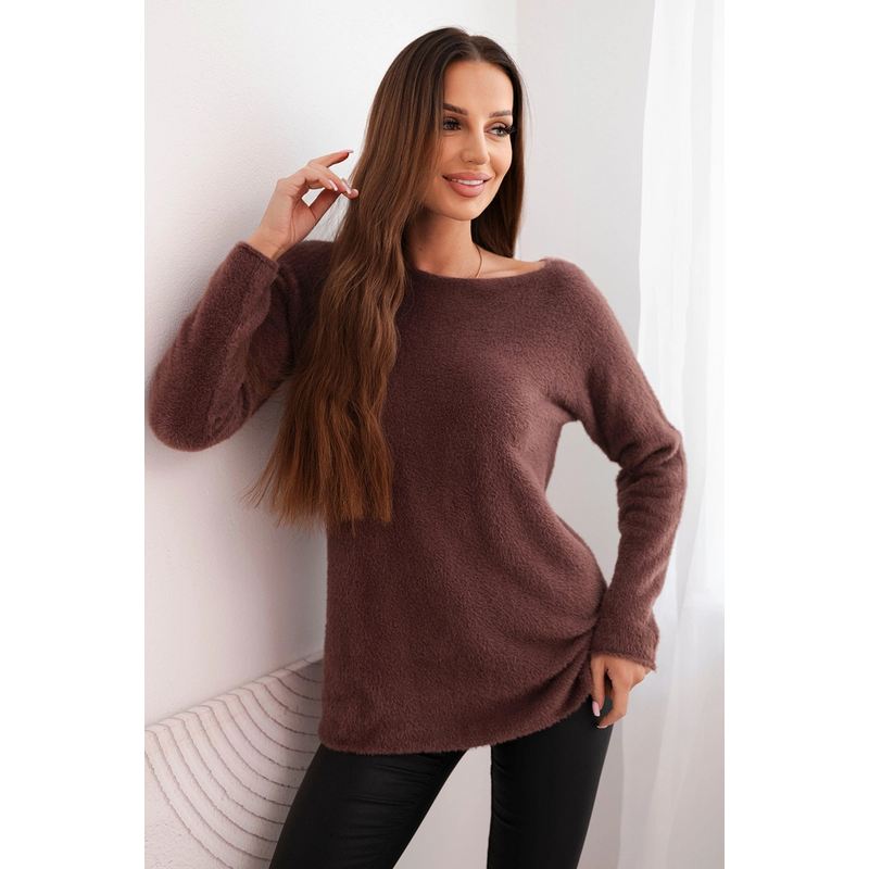 Kesi Dámsky sveter z mäkkej pleteniny s okrúhlym výstrihom 67093632