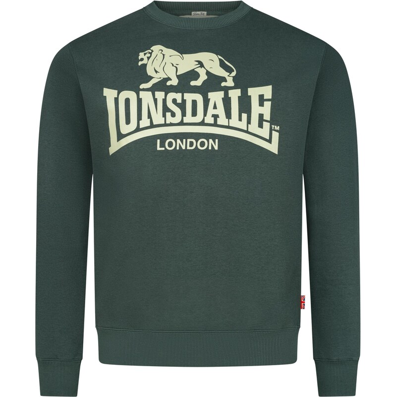 LONSDALE Mikina Go Sport nebielená / modrá / jedľová / červená 66621750