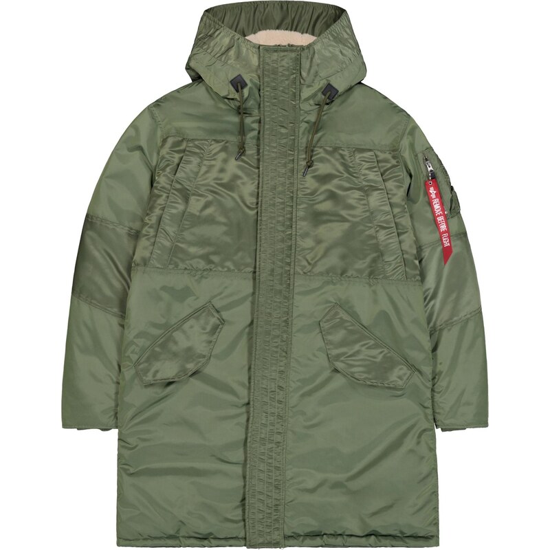 ALPHA INDUSTRIES Prechodná parka kaki / nefritová 66608675