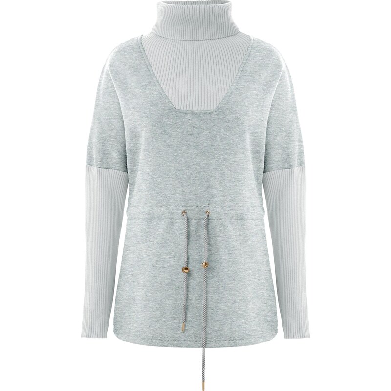 Imily Bela Mikina svetlosivá / sivá melírovaná 66608786