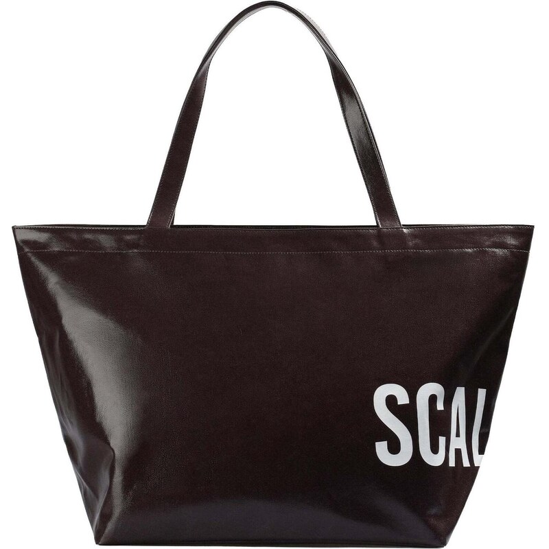 Scalpers Shopper hnedá / biela 66608885