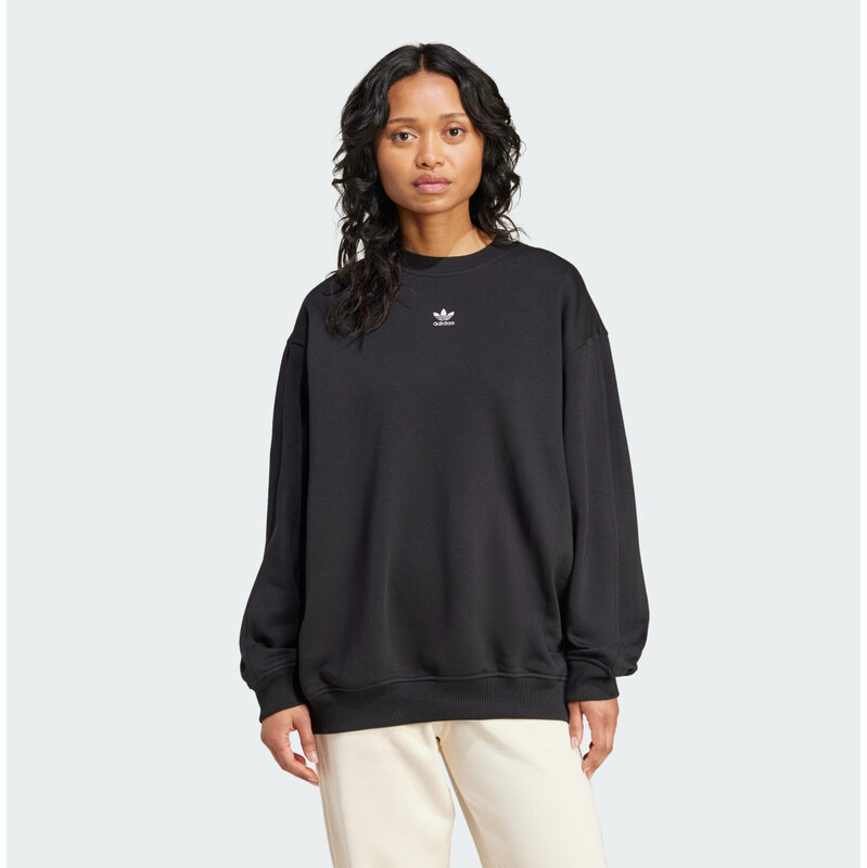 Adidas Mikina Essentials Fleece Long Oversized Crew Sweatshirt 66613974