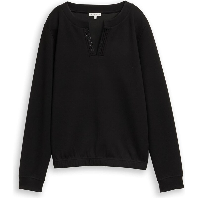 TOM TAILOR Mikina čierna 66608922