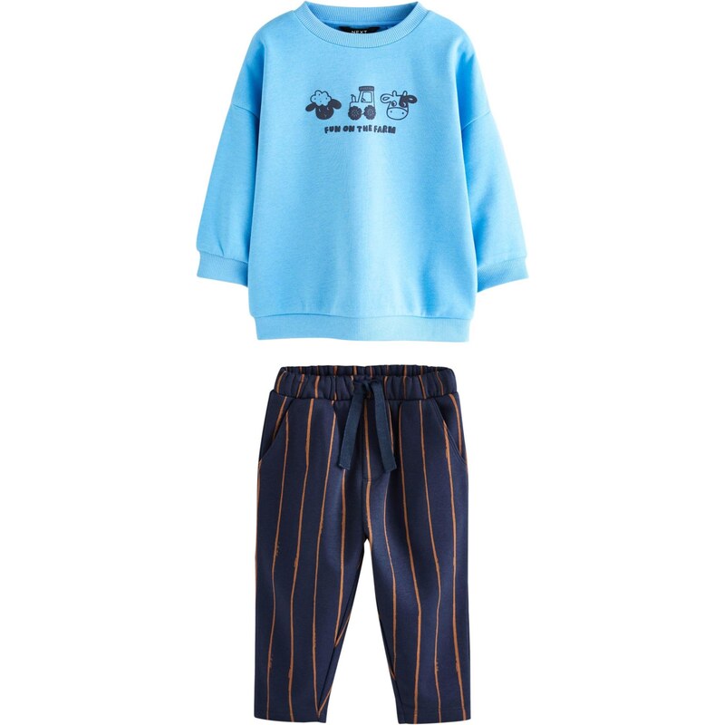 Next Joggingová súprava azúrová / tmavomodrá / oranžová 66608939