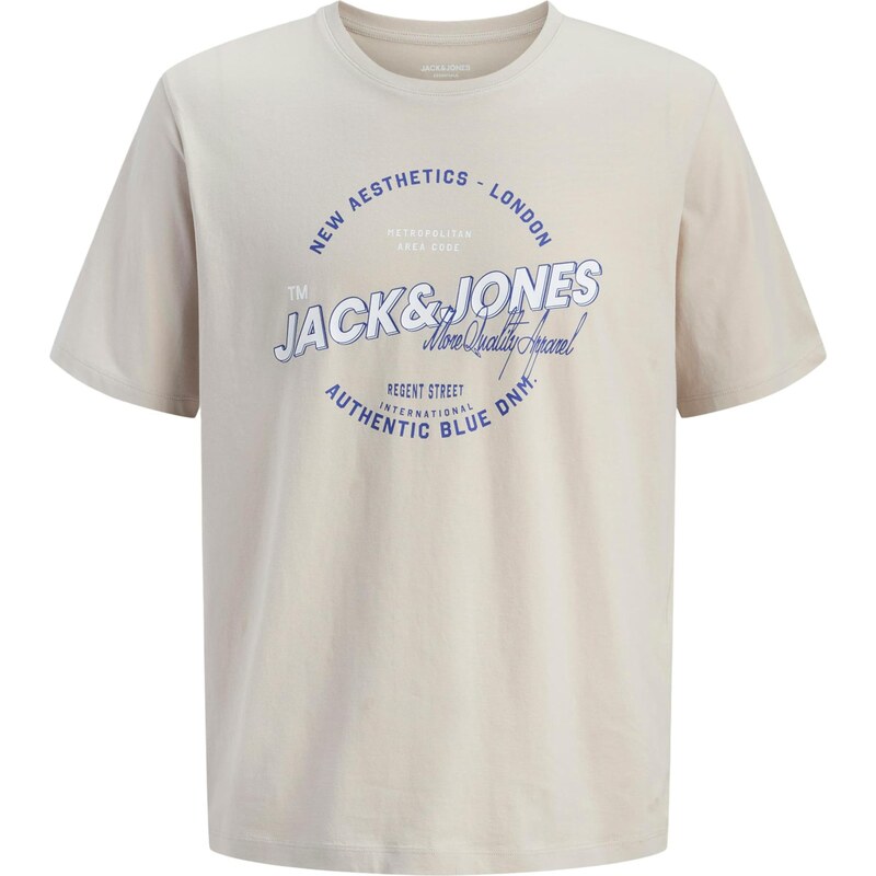Jack & Jones Junior Tričko tmelová / námornícka modrá / biela 66609003