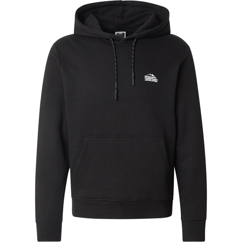 JACK & JONES Mikina JCOFLARE čierna / biela 66609052