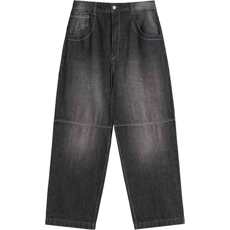 Bershka Džínsy čierny denim 66609063