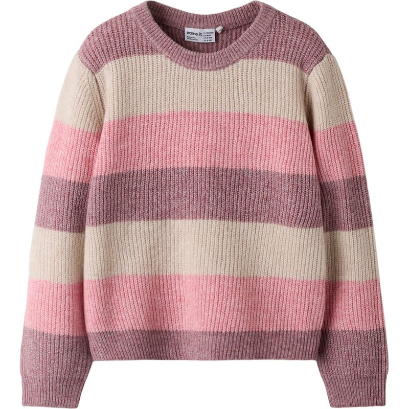 NAME IT Sveter NKFSally krémová / svetlofialová / ružová 66609078