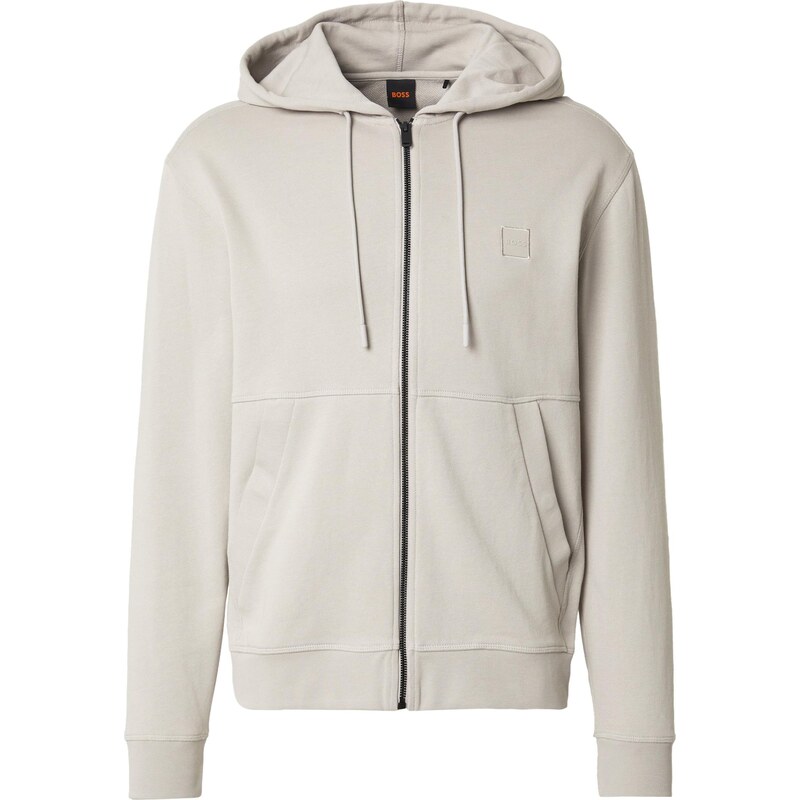 BOSS Tepláková bunda Zetalky svetlosivá 66609099