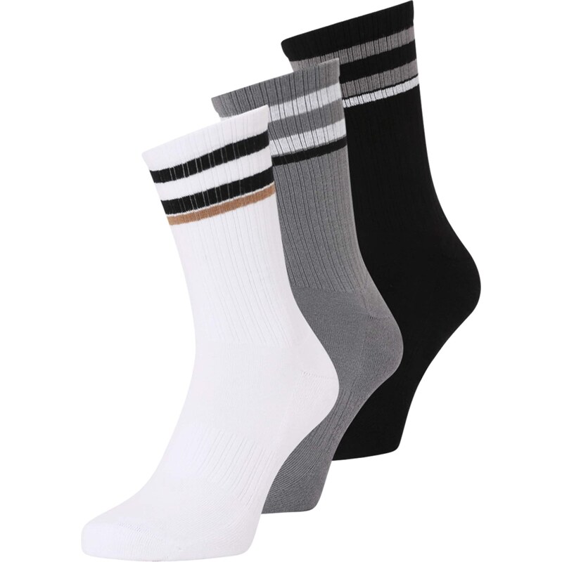 BOSS Ponožky sivá / čierna / biela 66609102