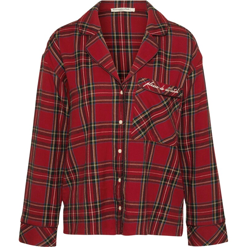 Abercrombie & Fitch Tričká na spanie modrá / červená / tmavočervená / 66609126