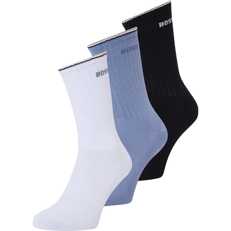 BOSS Ponožky pastelovo modrá / čierna / biela 66609218
