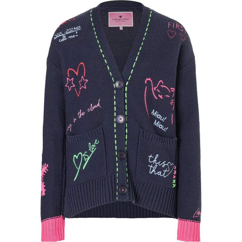 LIEBLINGSSTÜCK Kardigán Aruna námornícka modrá / svetlomodrá / 66609240