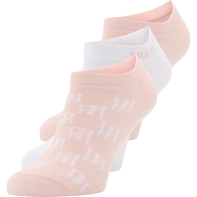 HUGO Ponožky ružová / biela 66609256