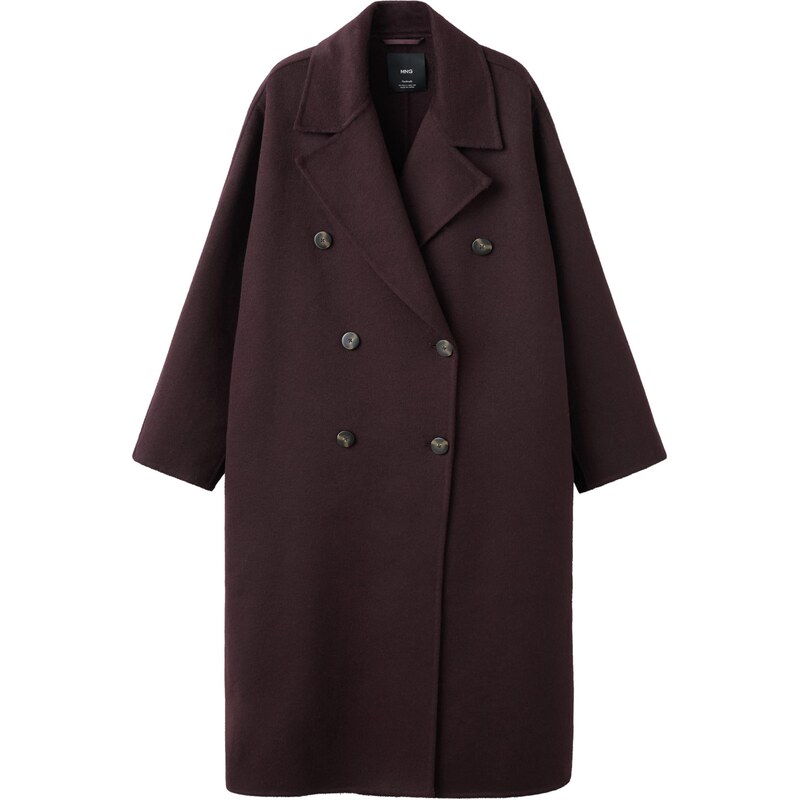 MANGO Prechodný kabát PICAROL tmavočervená 66609197