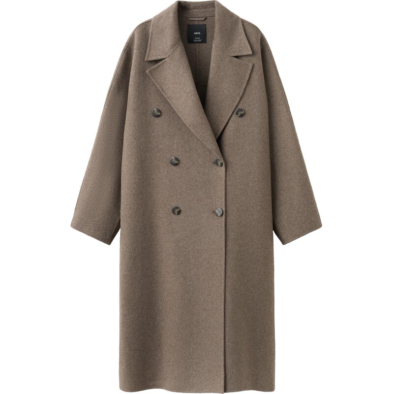 MANGO Prechodný kabát PICAROL hnedá melírovaná 66609220