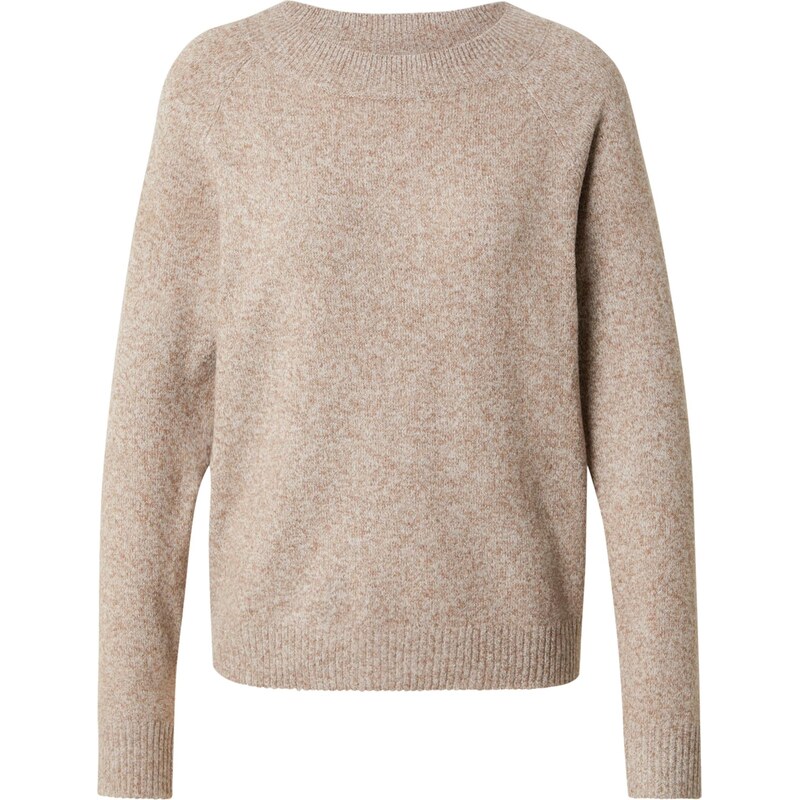 VERO MODA Sveter hnedá melírovaná 66609296