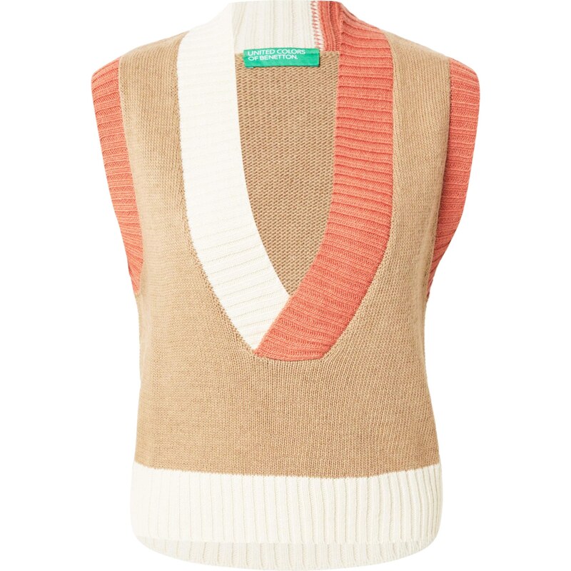 UNITED COLORS OF BENETTON Sveter farba ťavej srsti / svetlobéžová / 66609419