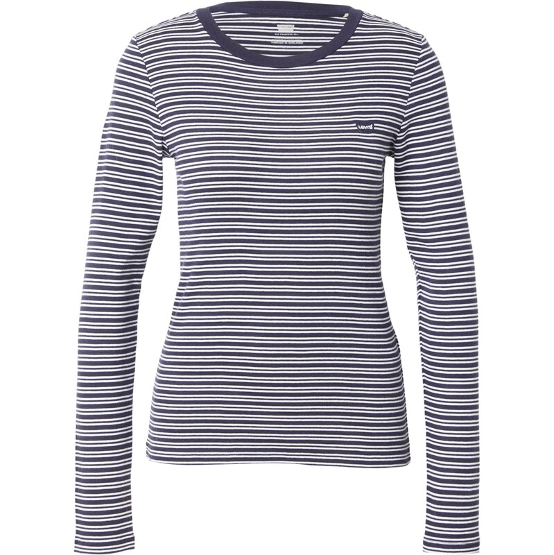 LEVIS Tričko Essential Housemark Long Sleeve Tee námornícka modrá / 66609439