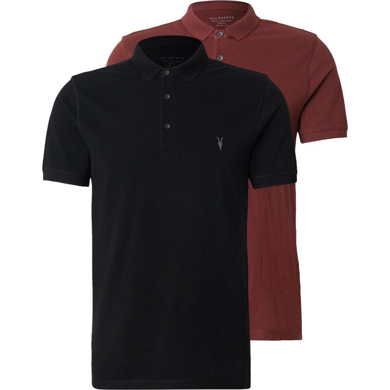 AllSaints Tričko hrdzavo červená / čierna 66609463