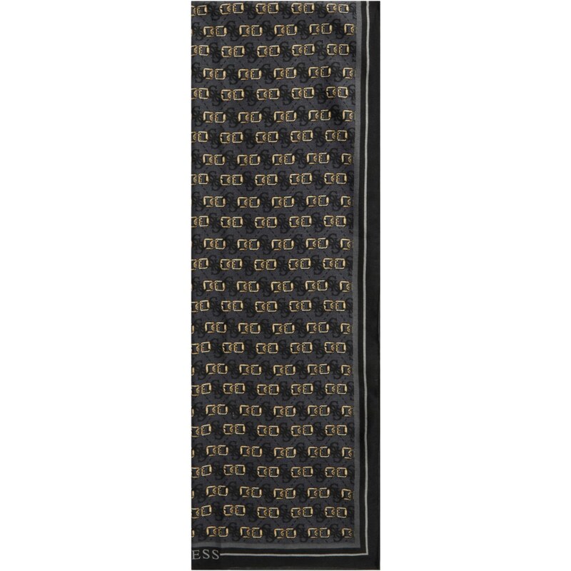 GUESS Šál KARNILLA svetložltá / tmavosivá / čierna 66609456