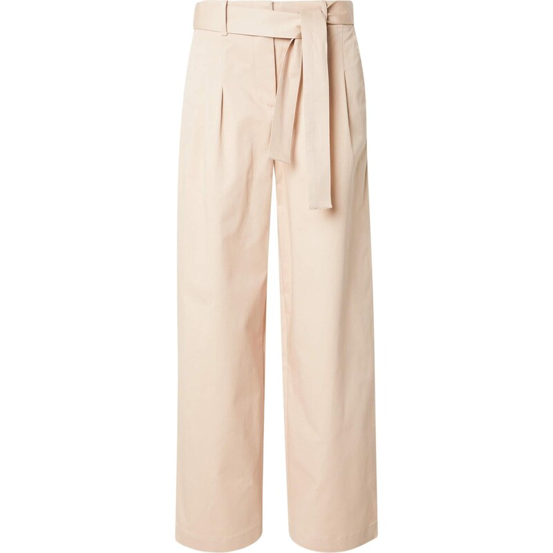 Calvin Klein Jeans Plisované nohavice kapučíno 66609469