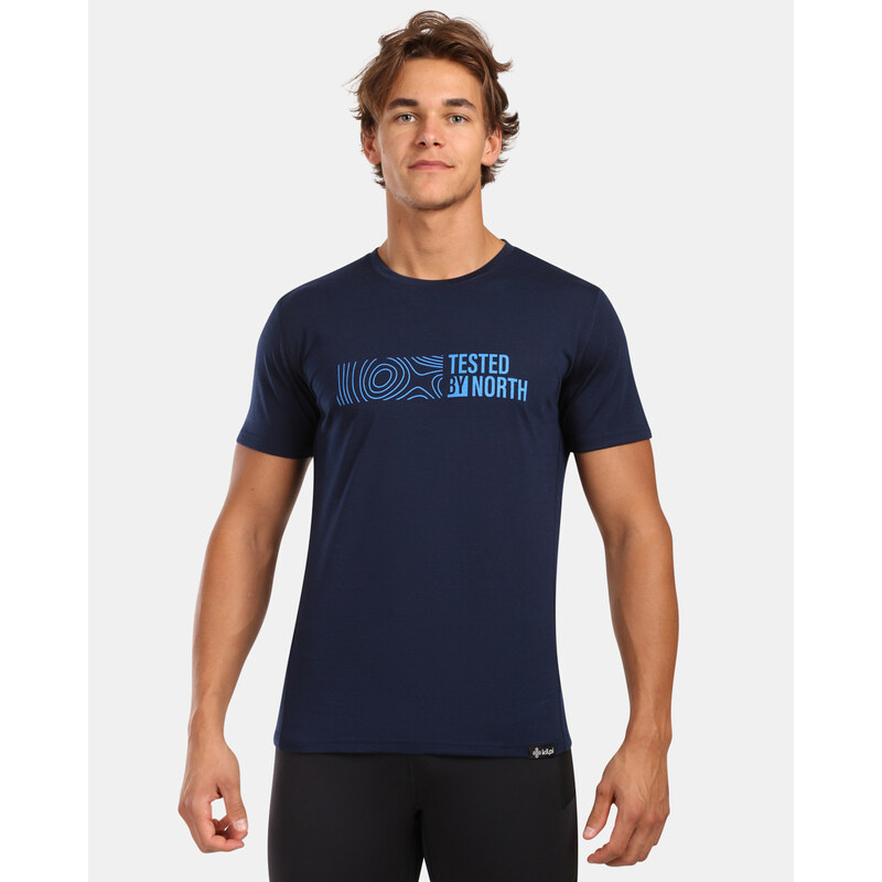 Pánske tričko z merino vlny Kilpi SLOPER-M tmavo modrá 66614482