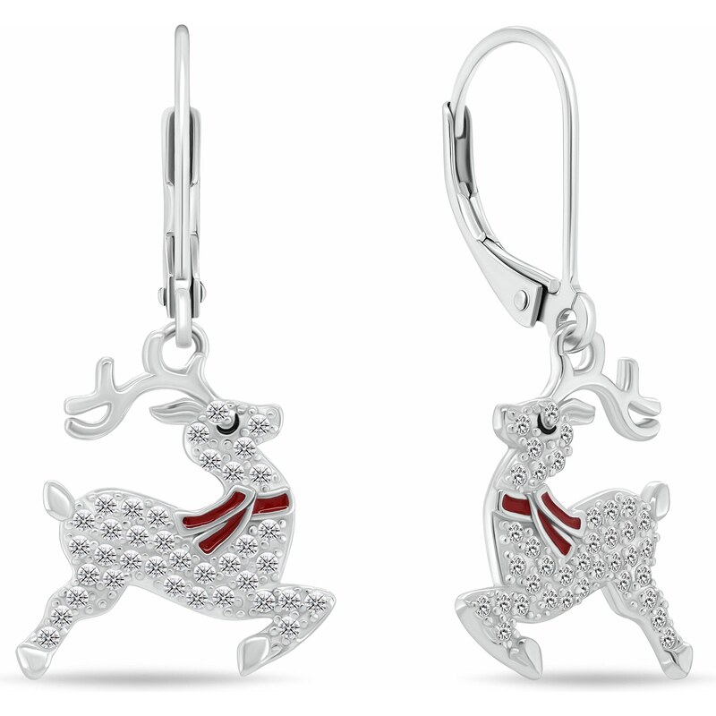 Brilio Silver Hravé strieborné náušnice Sob EA1246W 66610632