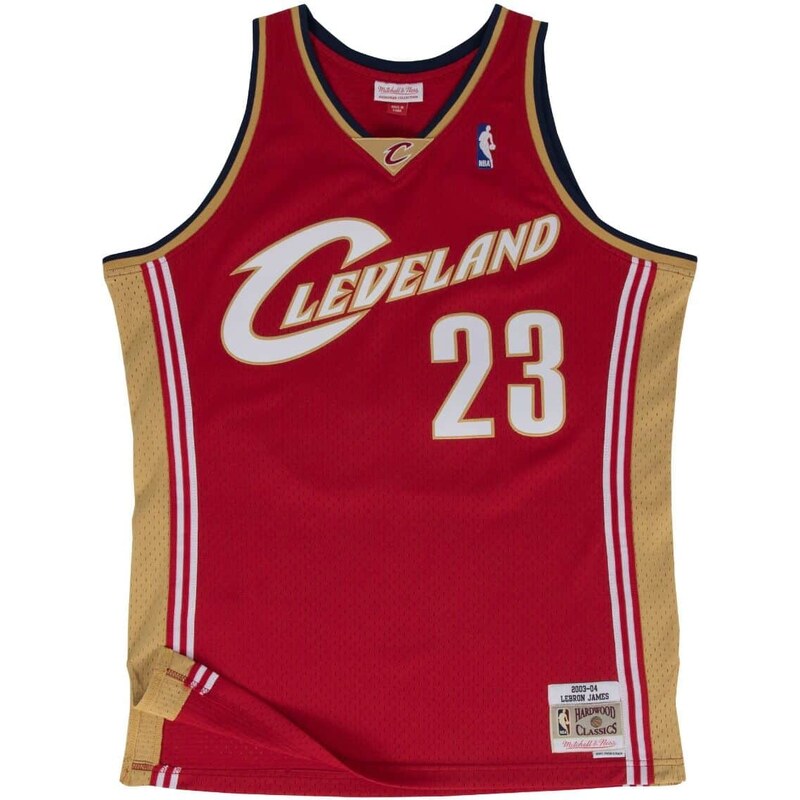 Mitchell & Ness NBA Cleveland Cavaliers Lebron James Red Swingman Road 66612362