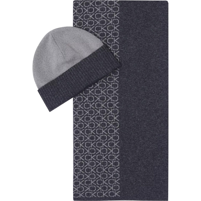 Calvin Klein Pánska sada - čiapka a šál K50K5123900IQ 66581490