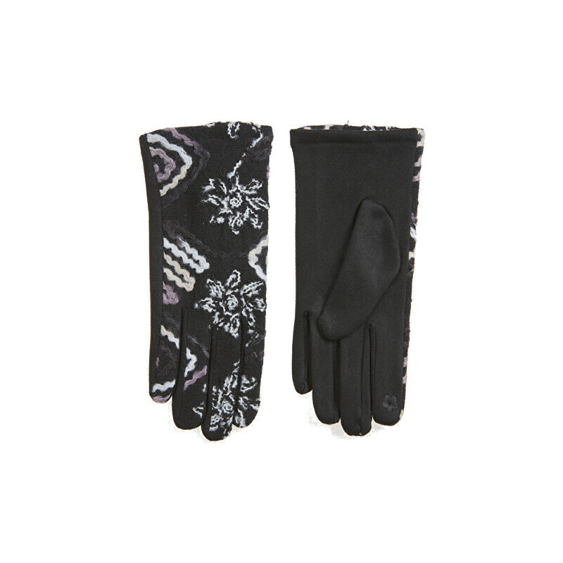 Verde Dámske rukavice 02-0801 Black 66585369
